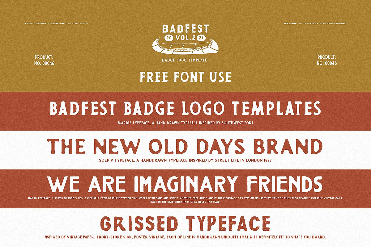Badfest Vol.2 50 Badge/Logo Template, a Branding & Logo Template by Megflags (Photo 3 of 10)