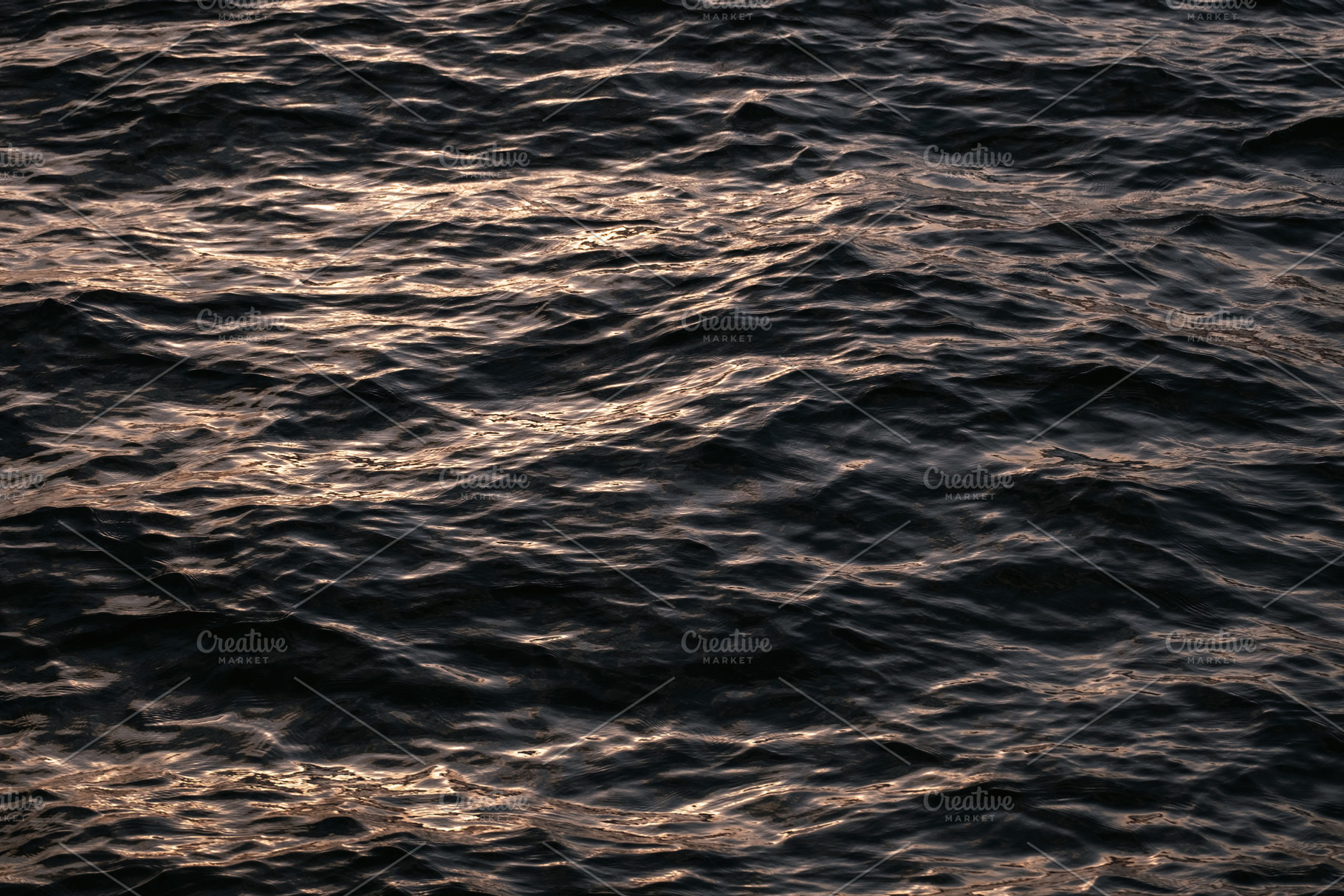 dark ocean surface after sunset back, a Nature Photo by AlexZaitsev