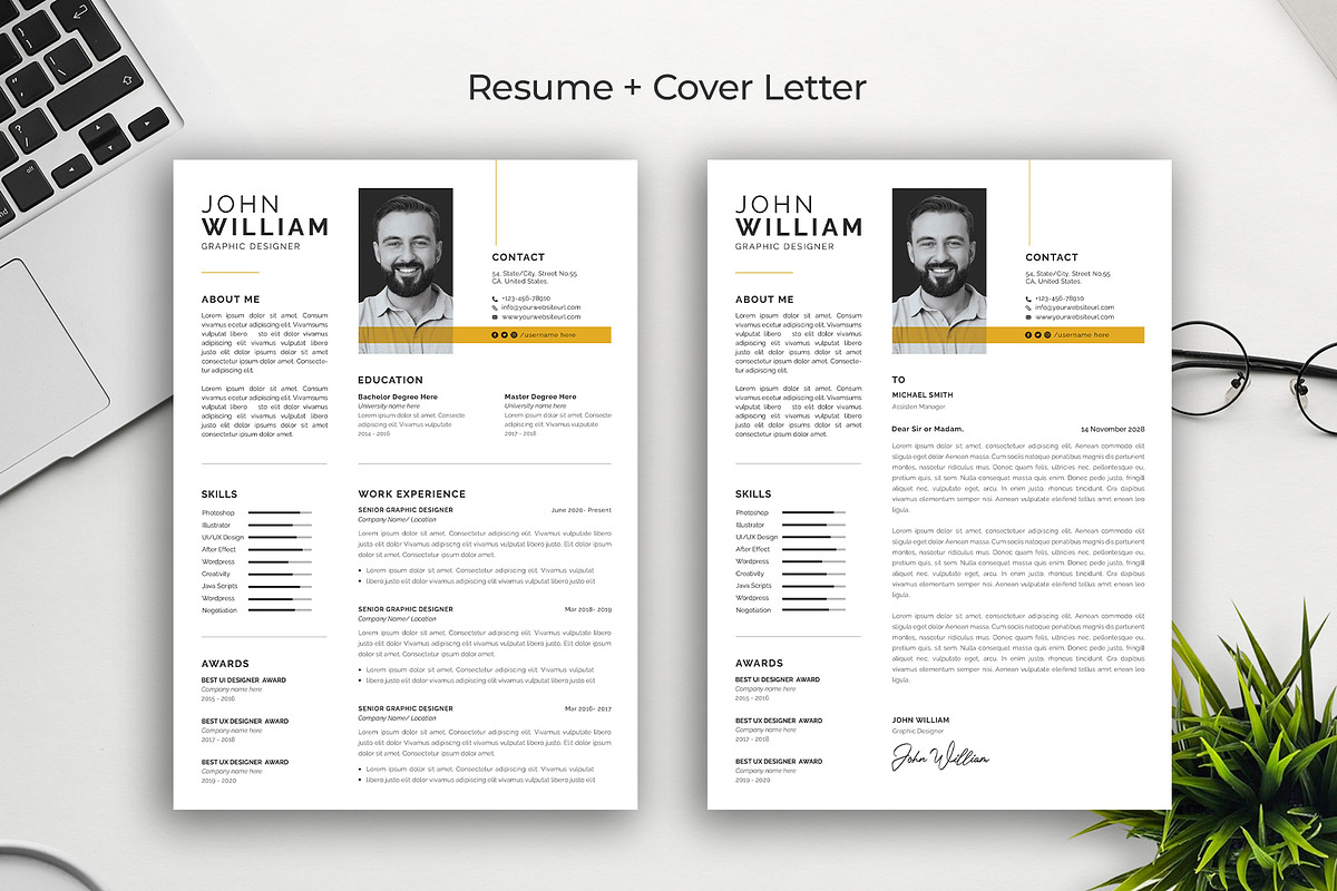 Resume CV Template, a Resume Template by Abdul Studio (Photo 2 of 5)