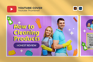 Product Review Youtube Thumbnail, a Social Media Template by hekenostudio