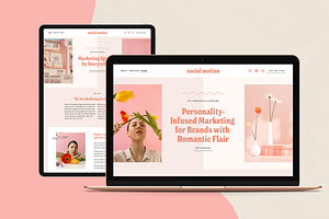 Squarespace Template: Social Motion