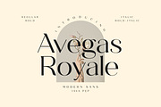 Avegas Royale - Modern Sans, a Sans Serif Font by Java pep (Thumbnail 1 of 11)