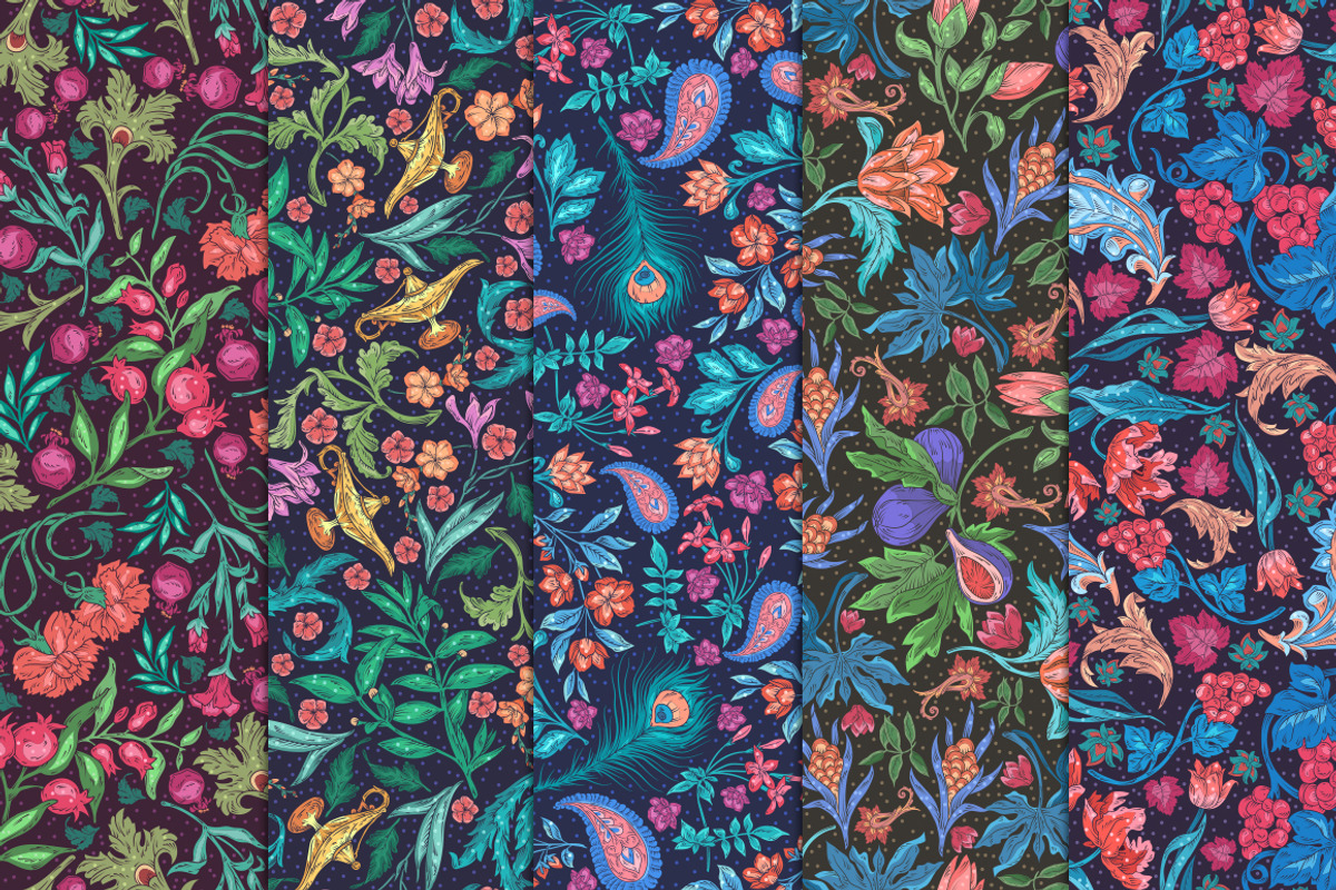 Oriental Dreams patterns, a Pattern Graphic by Piñata (Photo 15 of 17)