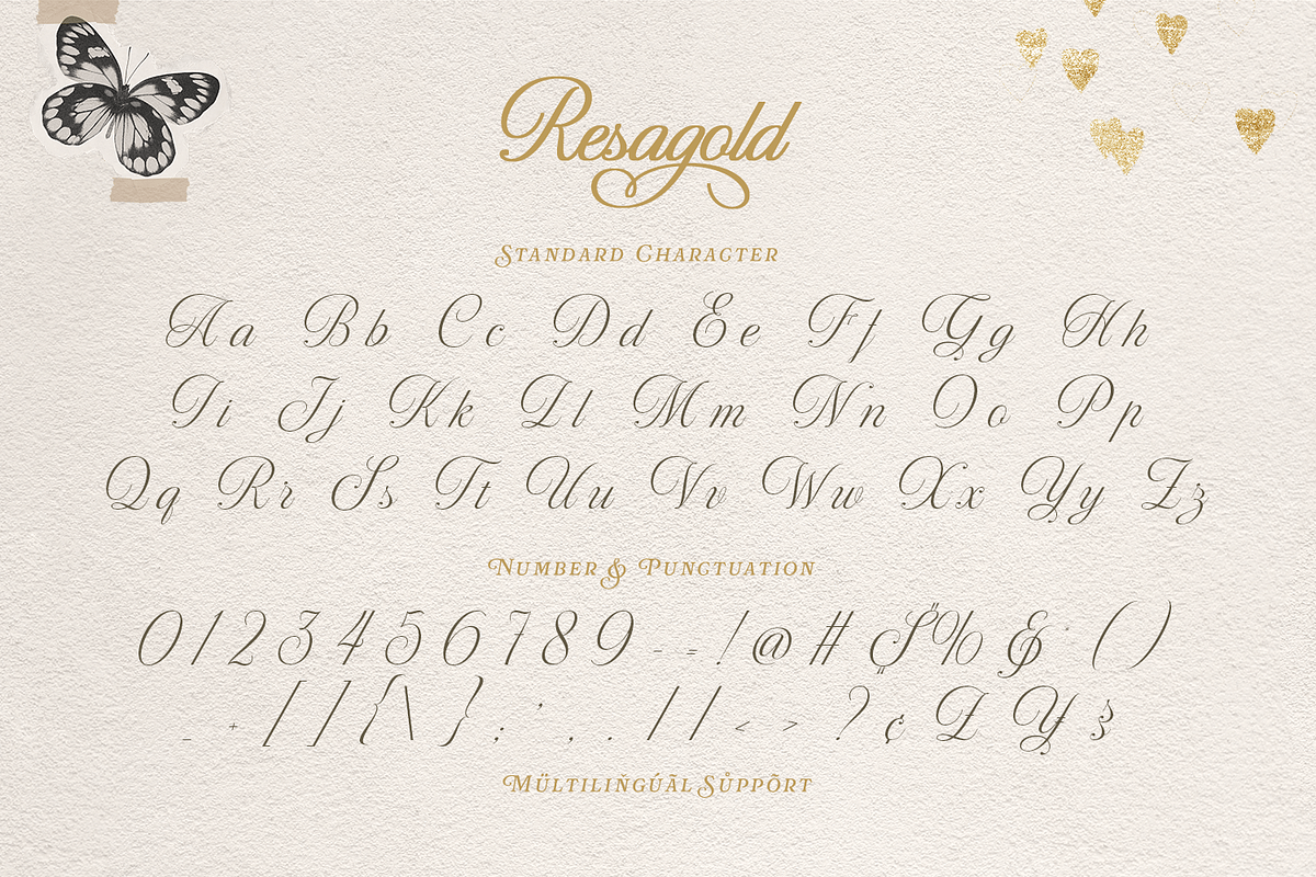 Resagold – Modern Cursive Script, a Script Font by Pixesia Studio (Photo 13 of 13)