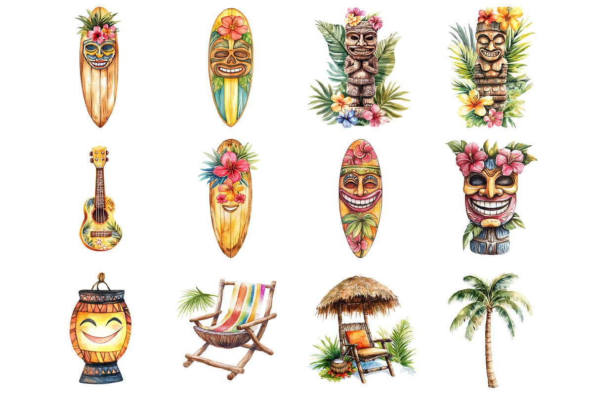 Tropical Tiki Friends, an Illustration by Design Market (Photo 2 of 4)