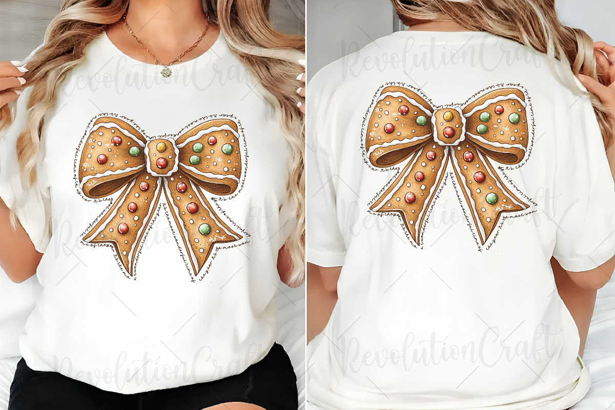Gingerbread Coquette Christmas Png, an Illustration by OK Design (Photo 4 of 4)