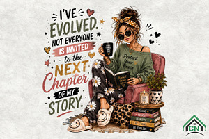 I Have Evolved PNG, a Seasonal Illustration by Craft Nest