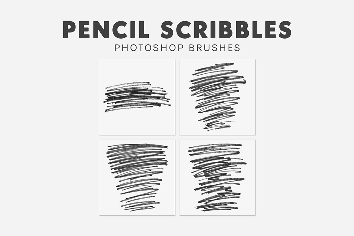 20 Pencil Scribbles Brushes, a Brush Add-On by AB-TheDesigner (Photo 4 of 4)