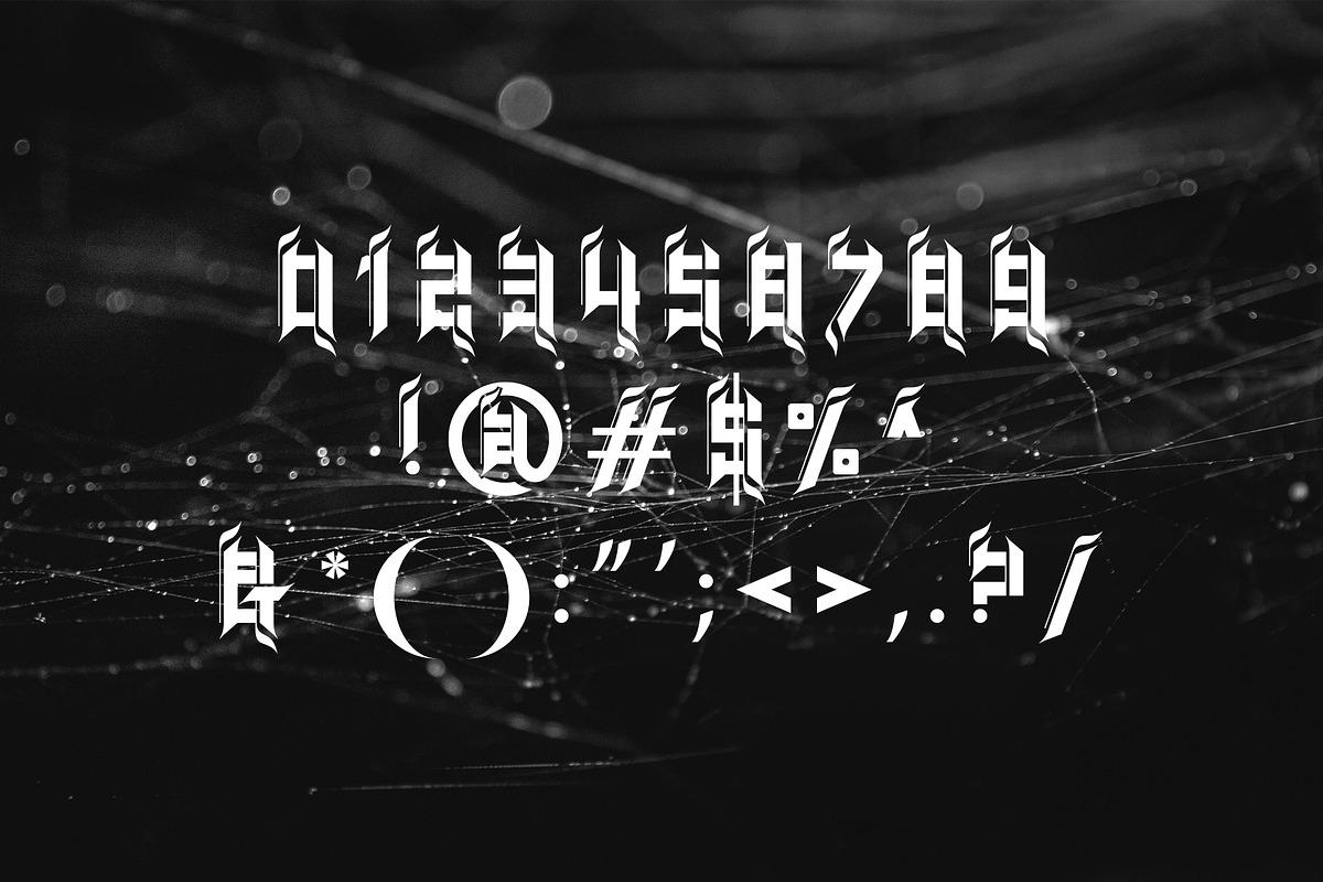 MONICCS BLACKLETER TYPEFACE, a Blackletter Font by yaqublekker (Photo 5 of 7)