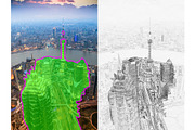 10 Architecture Sketches Actions, an Action Add-On by SparkleStock (Thumbnail 8 of 11)