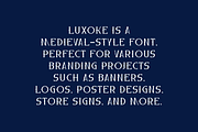 Luxoke - Medieval Serif Font, a Serif Font by Iqsiart Studio (Thumbnail 5 of 7)