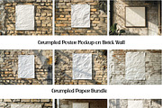Crumpled Paper Poster Mockup, a Design Template by VetalStock (Thumbnail 1 of 8)