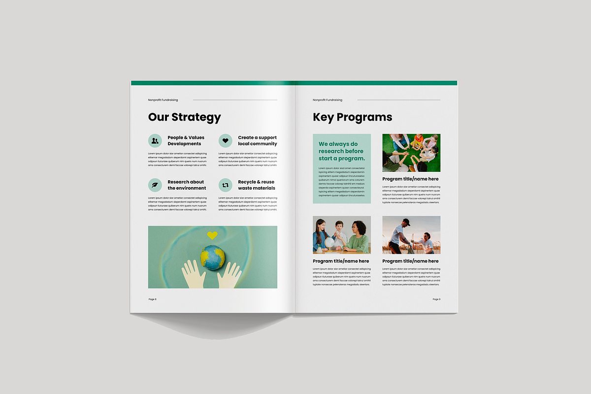 Nonprofit Fundraising Brochure, a Brochure Template by Leaflove (Photo 5 of 10)