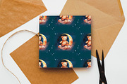 Space Pattern, a Decorative Illustration by Volha (Thumbnail 3 of 3)