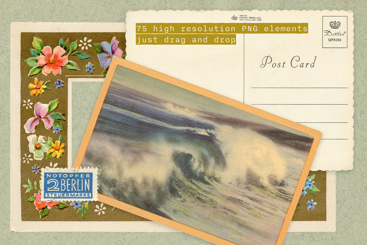 Nostalgic Travel Scrapbook Elements, an Object Graphic by Paper Makes (Photo 2 of 7)