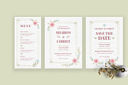 Floral Wedding Invitation Suite, an Invitation Template by Neermana (Thumbnail 4 of 4)