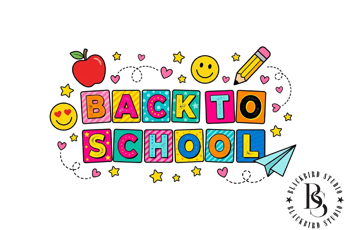Back To School Png, an Education Illustration by Black Bird Studio (Photo 1 of 4)