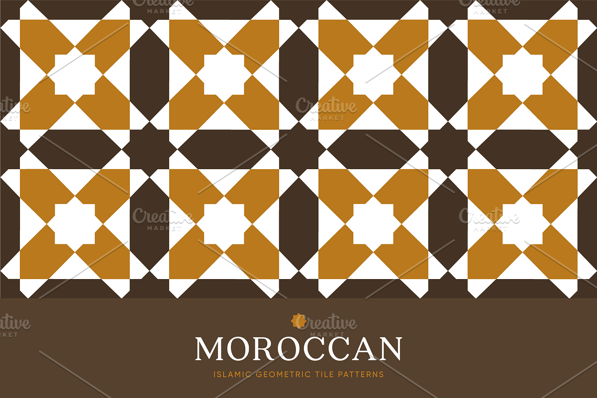Moroccan Islamic Tile Patterns, a Pattern Graphic by Soufone (Photo 4 of 4)