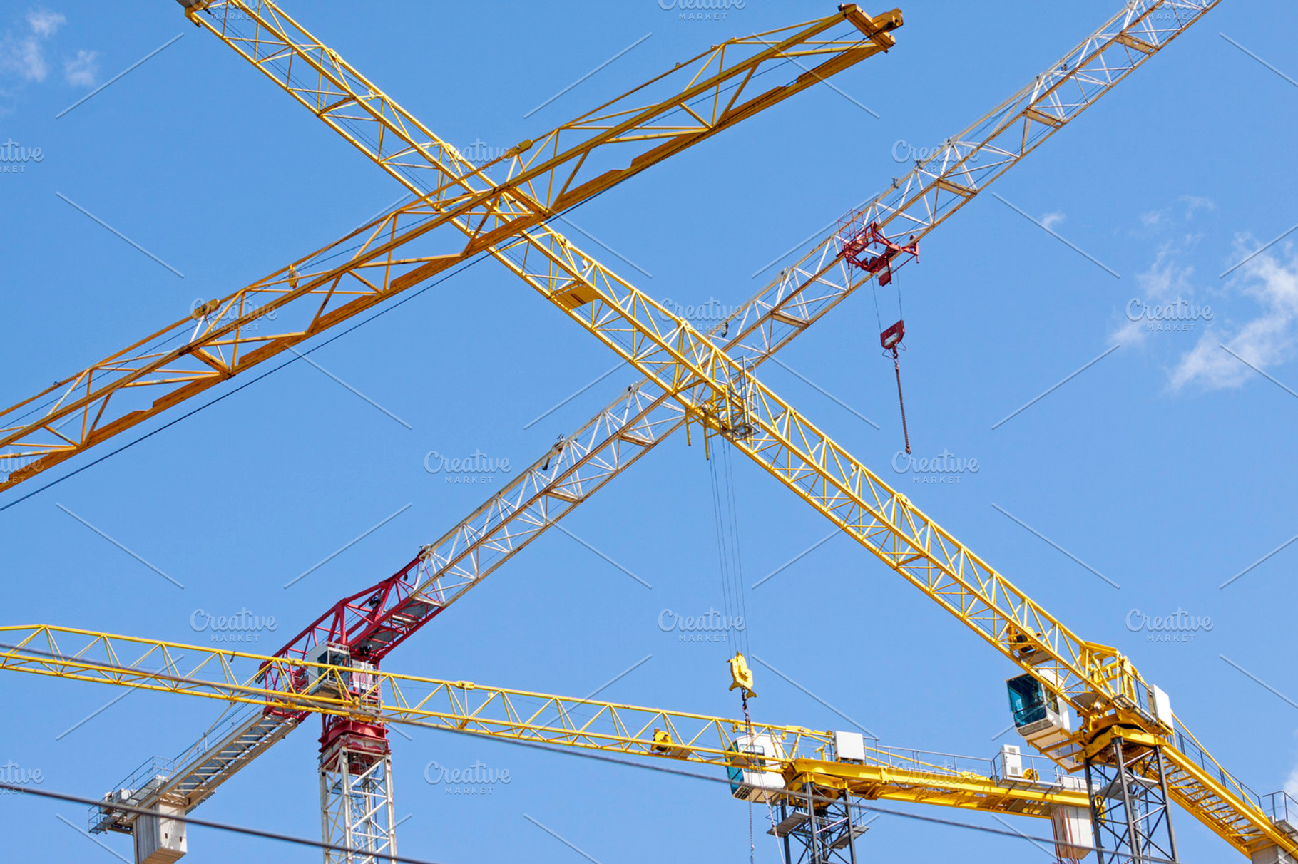 Industrial construction cranes, an Industrial Photo by BOOCYS