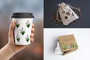 Watercolor Herbs Clipart, a Decorative Illustration by MuzaArtStudio (Thumbnail 3 of 7)