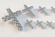 Diamond cross with hidden loop, an Object 3D Model by 3D Models by Obshansky (Thumbnail 2 of 9)