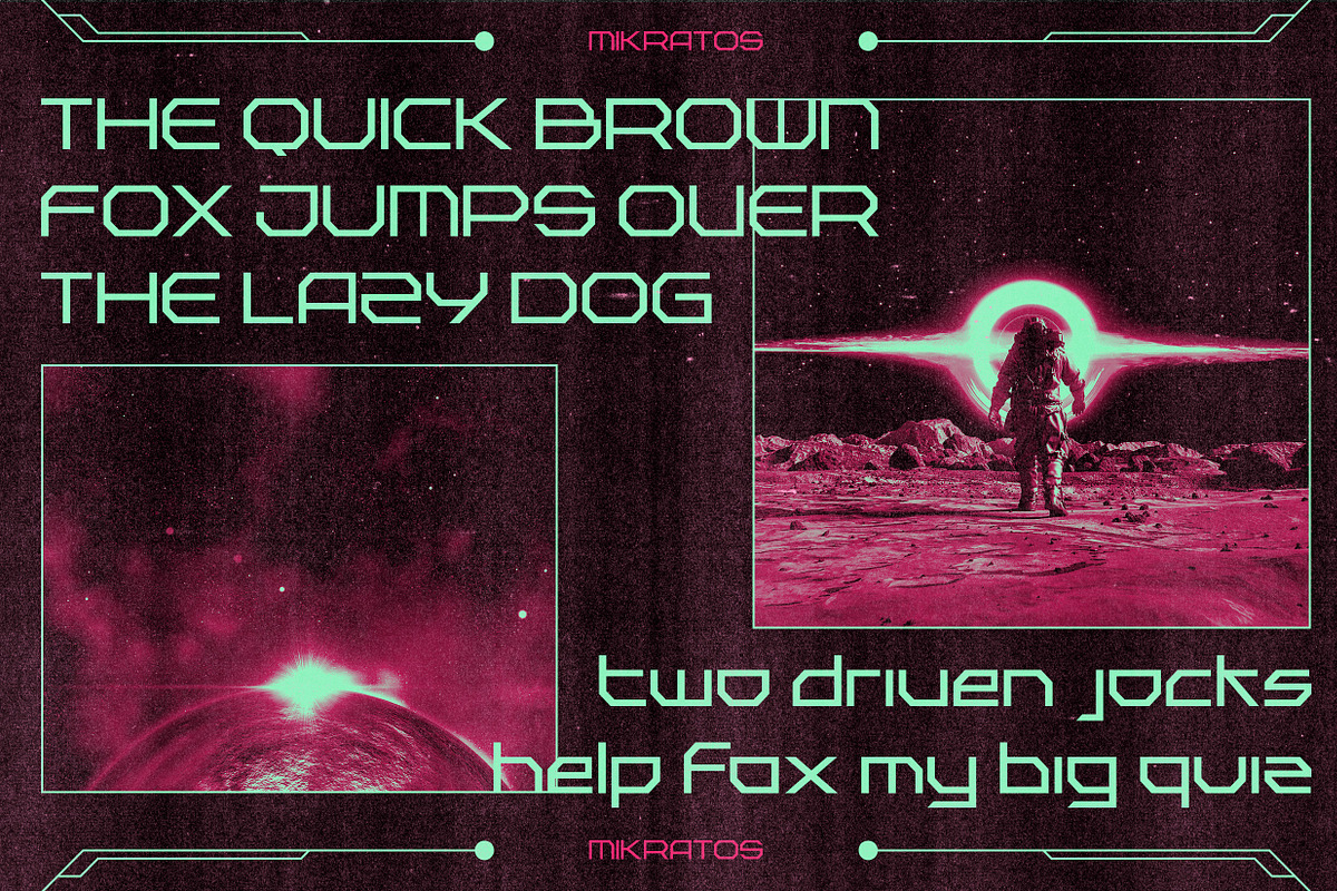 Mikratos - Futuristic Display Fonts, a Sans Serif Font by Ian Irwanwismoyo (Photo 7 of 8)