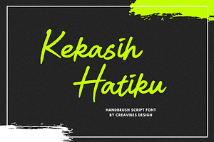 Kekasih Hatiku - Brush Script Font