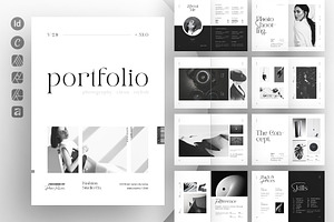 Photography Portfolio Template, a Brochure Template by ArtisanaAura