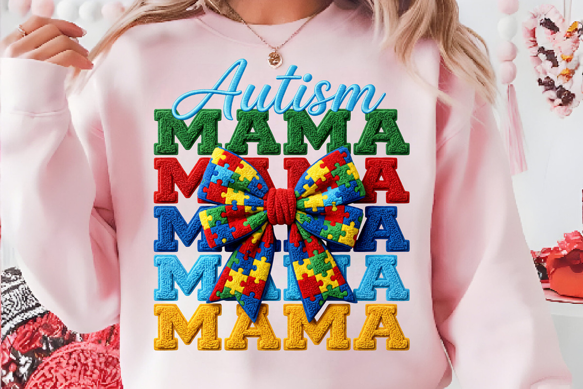 Faux Yarn Autism Awareness PNG, an Illustration by CreationArt (Photo 1 of 8)