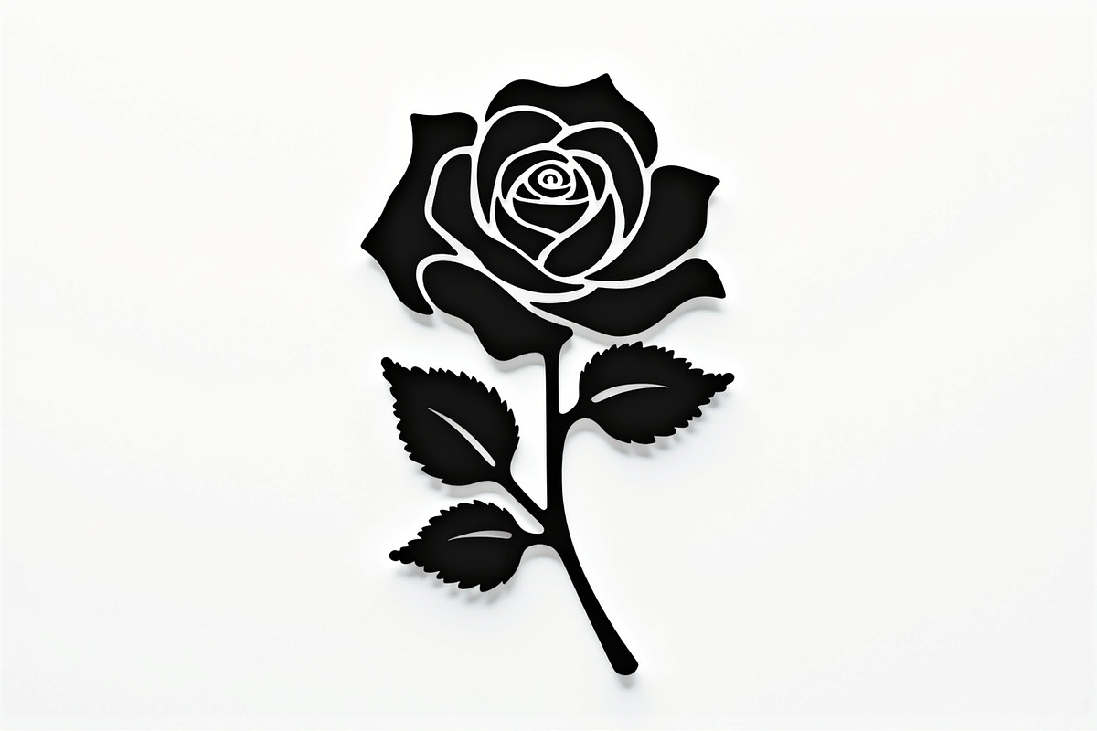 Rose Black Silhouette Decorative, an Illustration by Amazin_art (Photo 8 of 31)