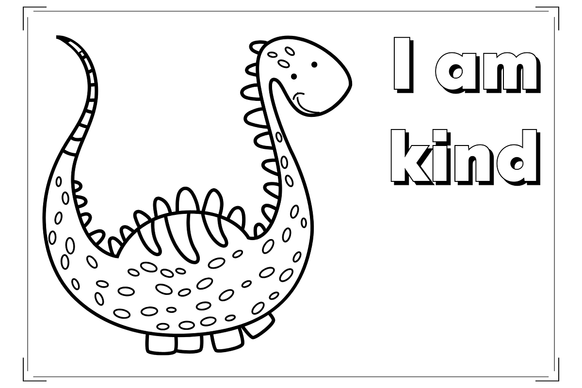 250+ Dinosaur Coloring Pages, an Education Illustration by ThePhoton (Photo 9 of 9)