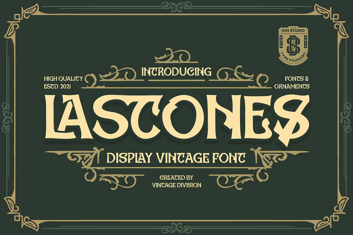 Lastones, a Script Font by Vintage Division (Photo 1 of 10)