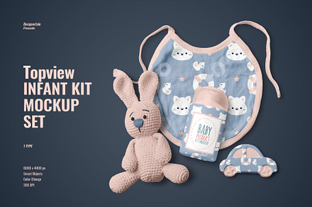 Topview Infant Kit Mockup Set