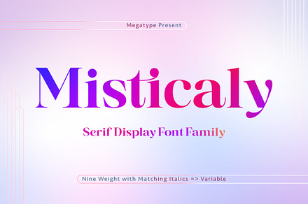 Misticaly Serif, a Serif Font by Megatype