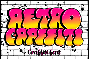 Retro Graffiti-PNG fonts, a Symbol Font by It me digital art (Thumbnail 1 of 5)