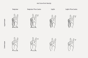 ASL Line Font