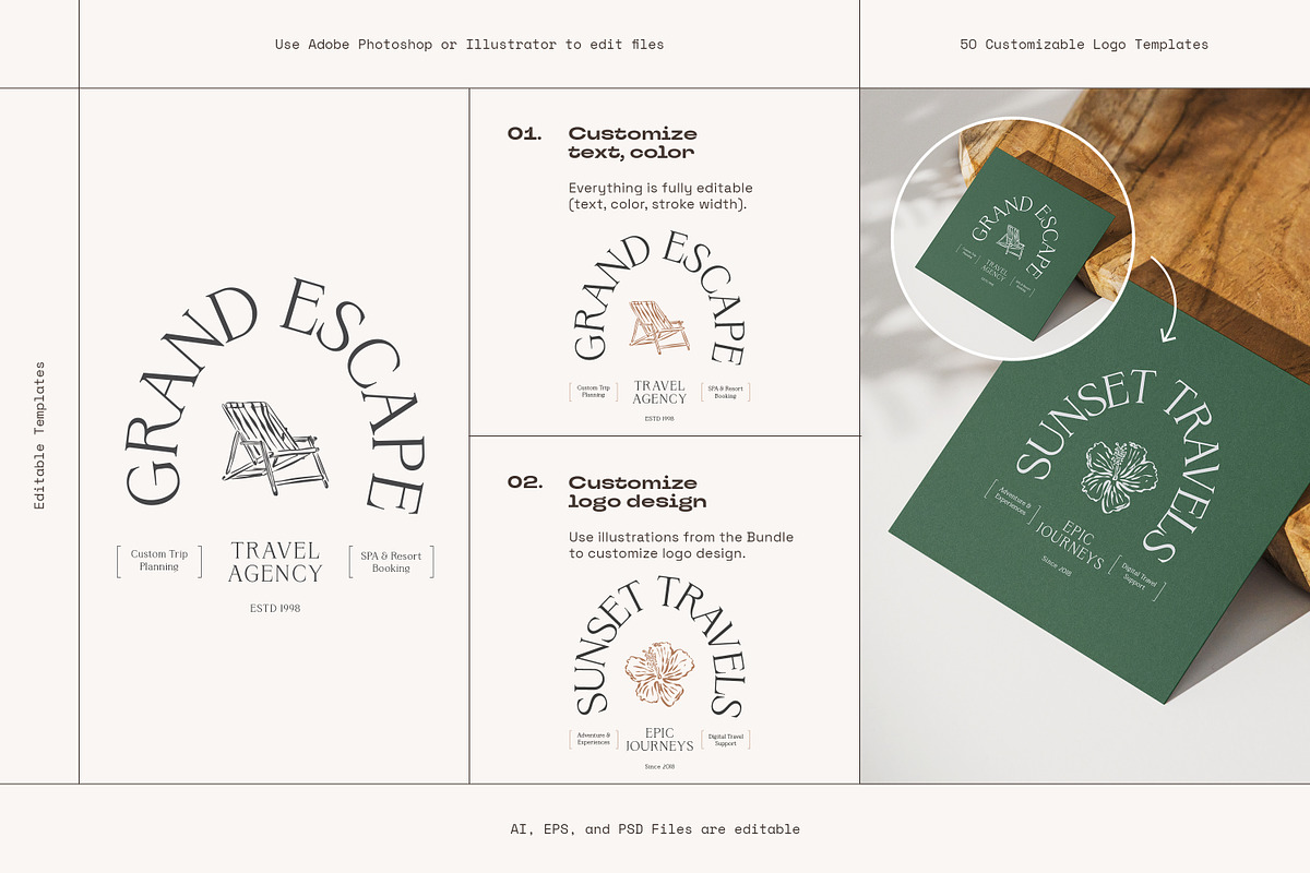 Minimalist Logo Templates, a Branding & Logo Template by iStar Design (Photo 19 of 19)
