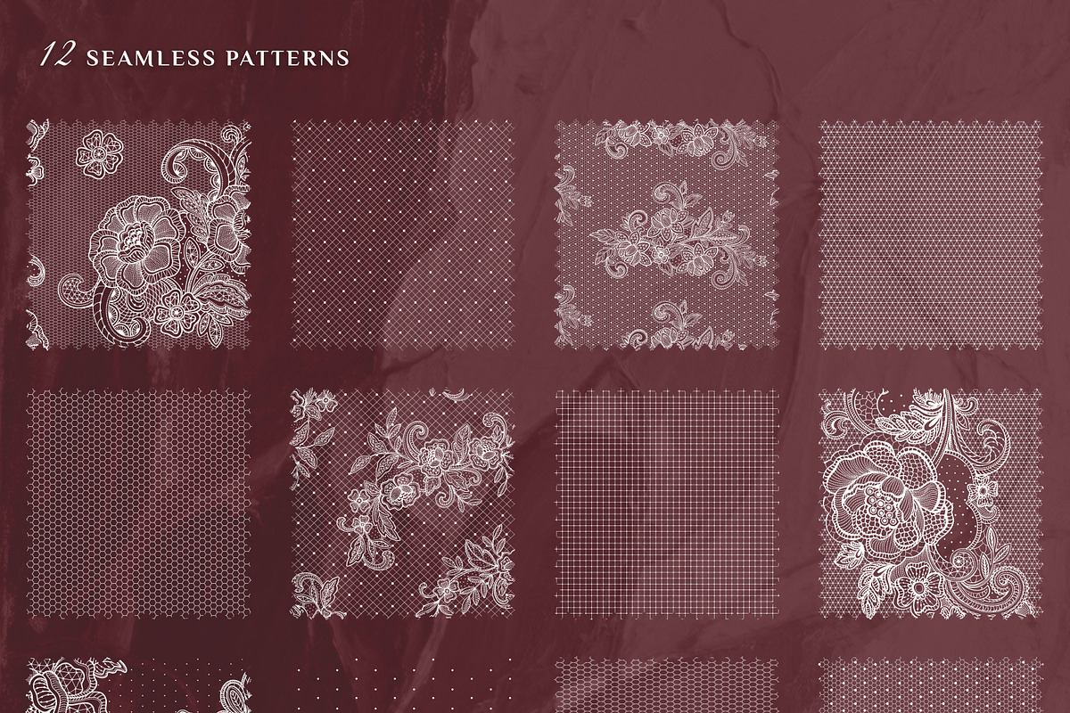 Vintage Lace. Vector collection, a Pattern Graphic by Molly art (Photo 10 of 12)