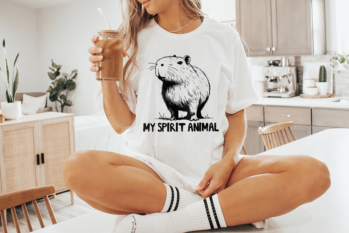 Capybara Spirit Animal PNG, an Illustration by SharpMarketplace (Photo 9 of 9)