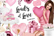 Valentine Day clip art, Romantic, an Illustration by Collart Studio (Thumbnail 1 of 10)