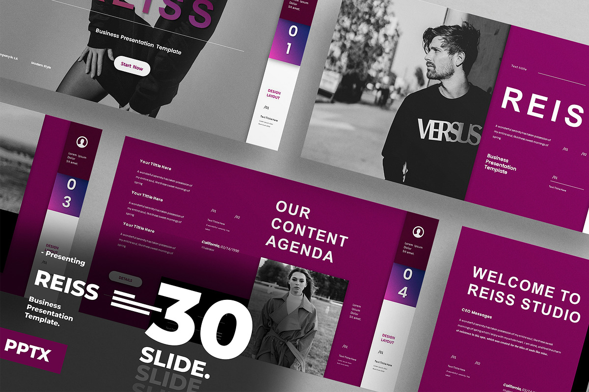 Reiss Presentation Template, a Presentation Template by Analogous Temp (Photo 1 of 5)