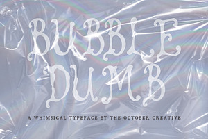 Bubbledumb Bubbly Display Font