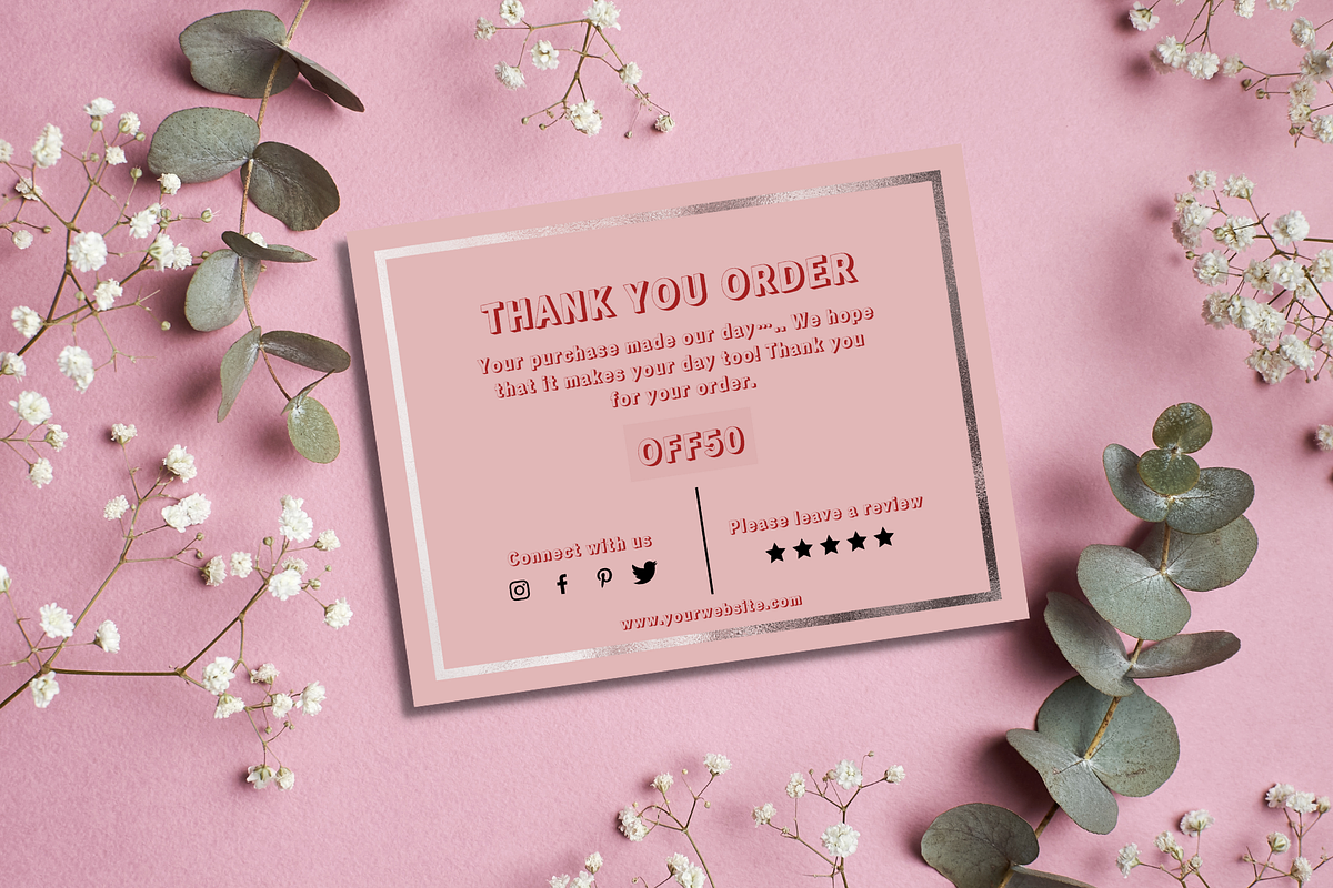 Thank You Order Card | Canva, a Card Template by tahananeart (Photo 3 of 7)