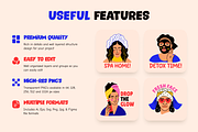 Beauty Stickers Art Set, an Emoji Icon by Brickclay (Thumbnail 2 of 8)