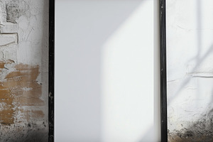 Blank black frame on wall, an Architecture Photo by MistyDay