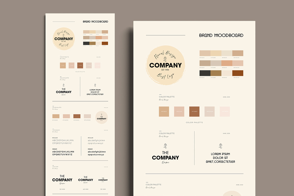 Branding Moodboard Template Design, an UI Kit Template by MightyDesign (Photo 1 of 9)