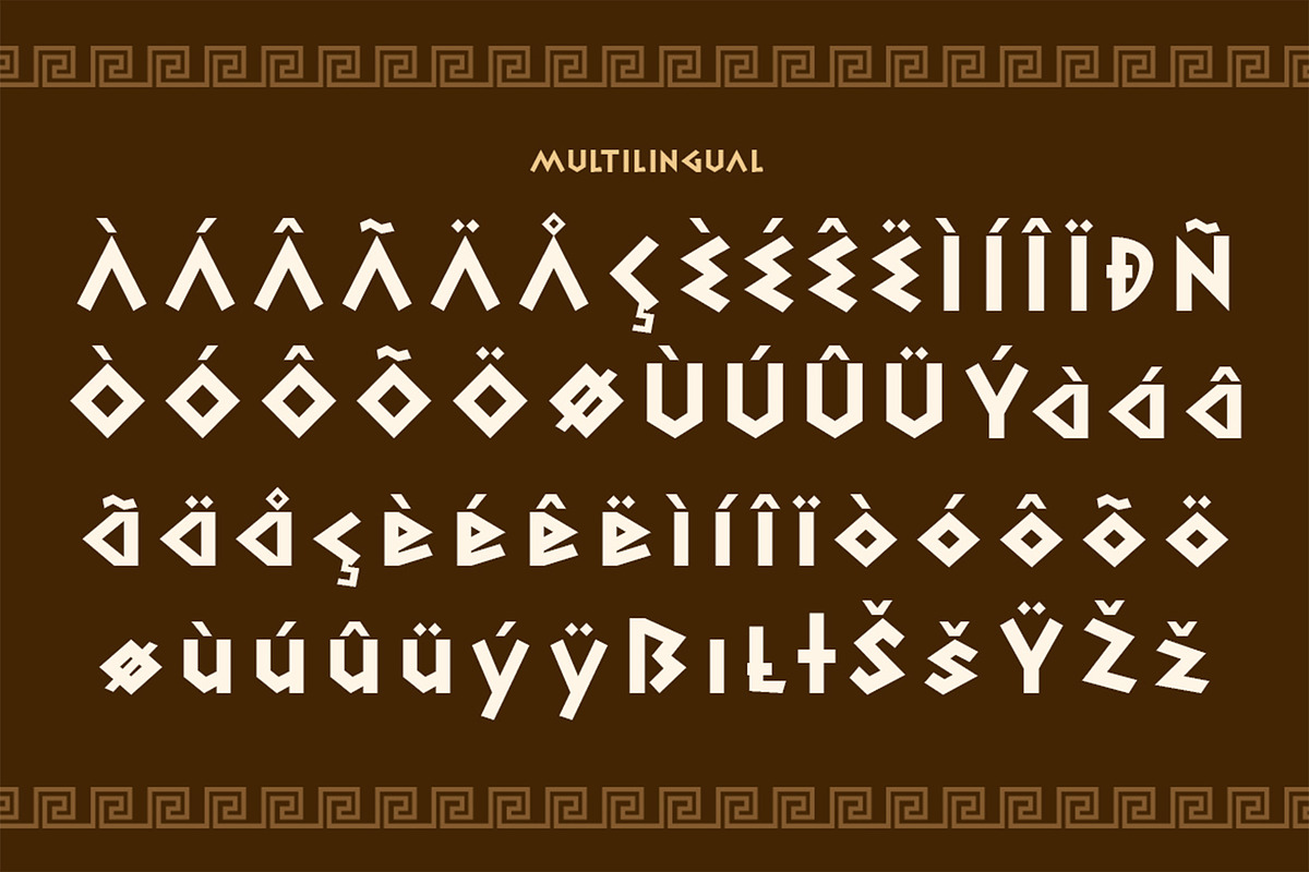 Archides- Ancient Greek Display Font, a Sans Serif Font by Pekotype (Photo 4 of 15)