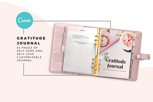 Gratitude Journal Planner Canva