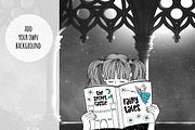 Kids Reading Books - Hand Drawn, an Education Illustration by Franzi draws (Thumbnail 2 of 4)