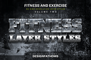 32 Fitness and Exercise Styles Vol 2, a Layer Style Add-On by DesignFathoms (Thumbnail 1 of 5)